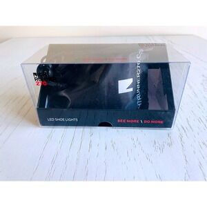 Night Runner 270 LED Shoe Lights USB Rechargeable 150 Lumens 2 Pack Black